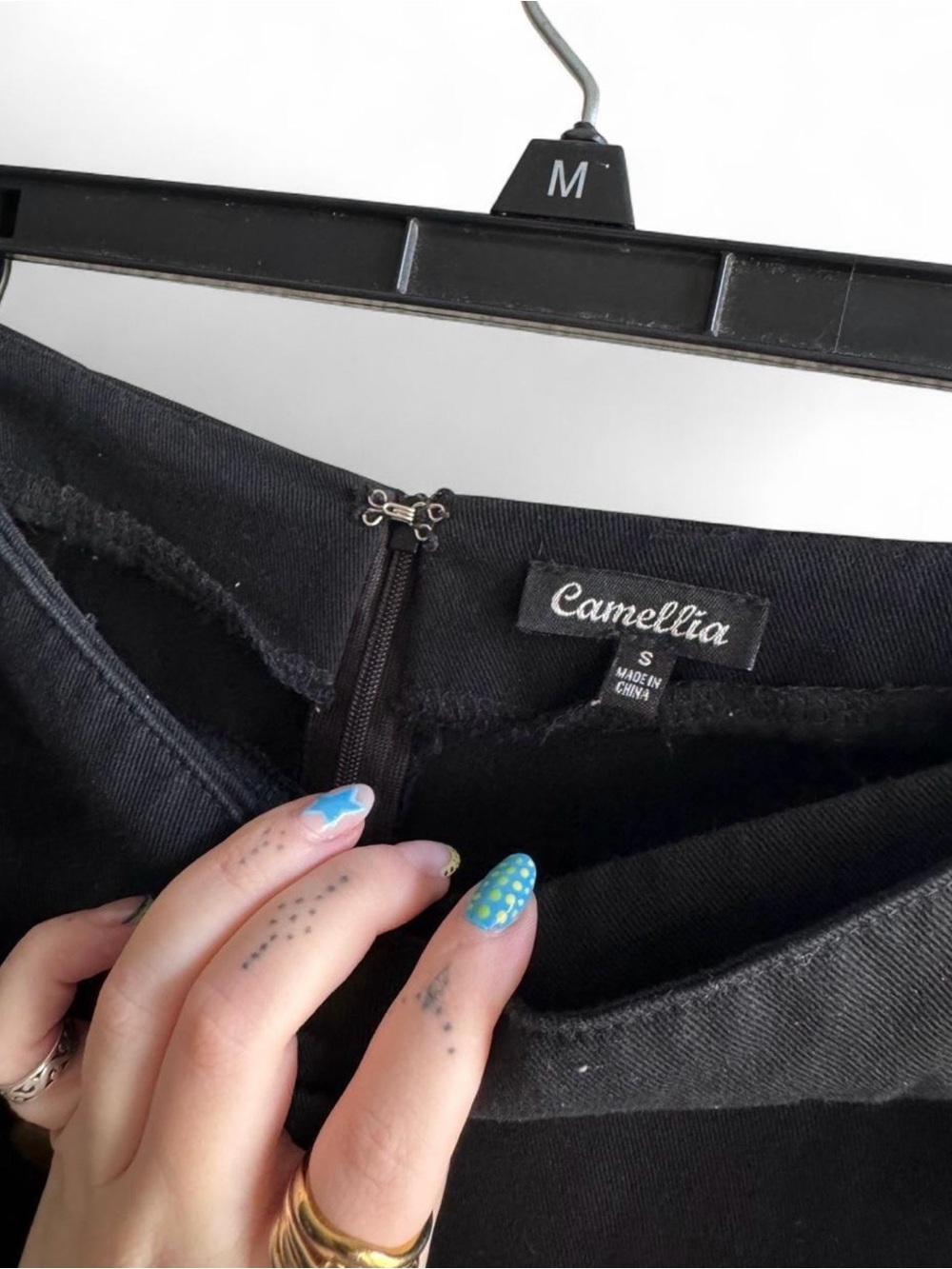 Camilla Black Mini Skort with Buckle - Picture 4 of 4